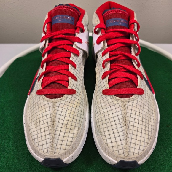 Nike Kevin Durant USA Home Basketball Shoes Mens 10.5 White Red Blue CI9948-101 main image 9